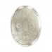 Vassoio argento ovale con bordo